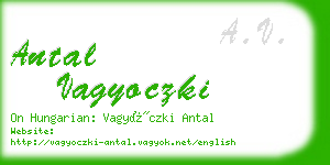 antal vagyoczki business card